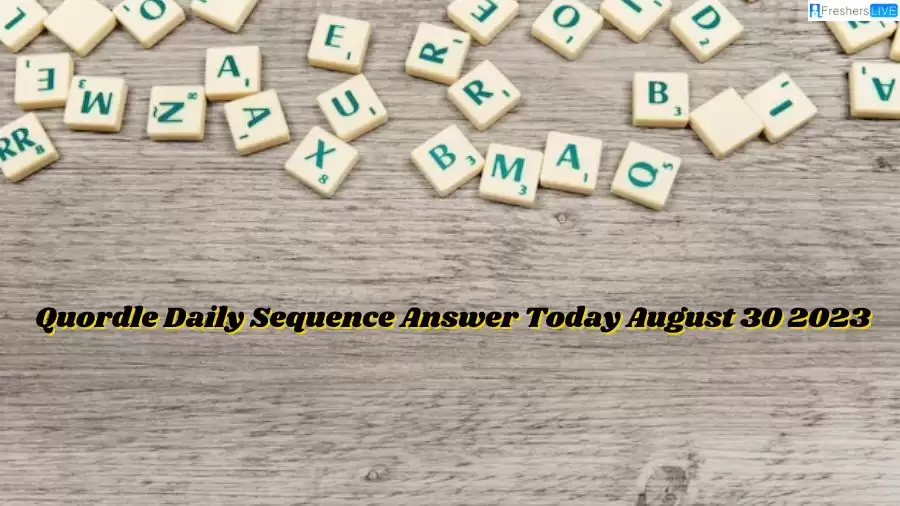 Quordle Daily Sequence Answer Today August 30 2023