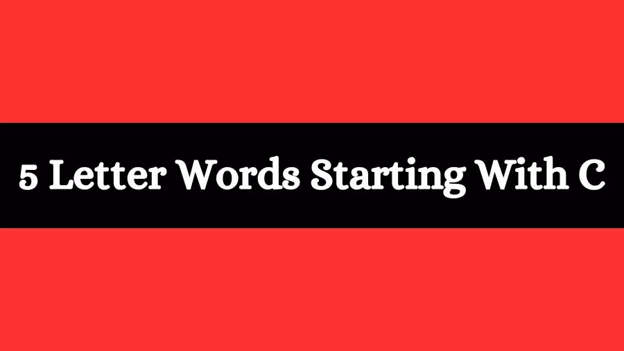 5 Letter Words Starts With C All Words List