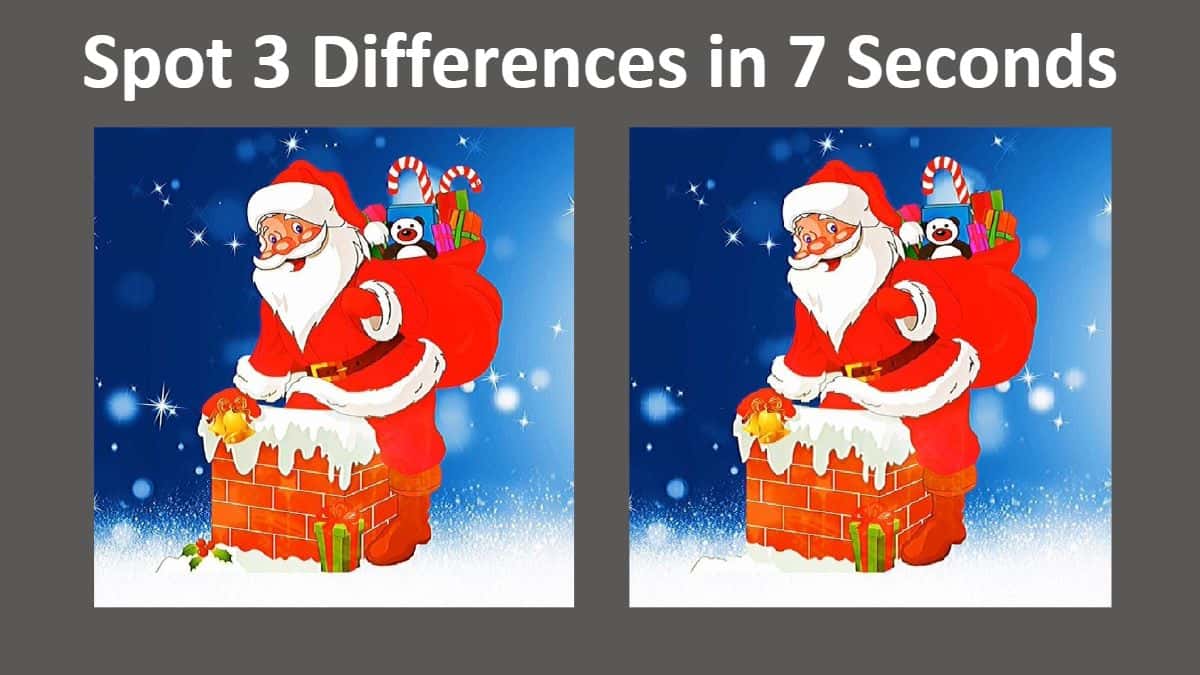 Can You Spot 3 Differences in 7 Seconds?