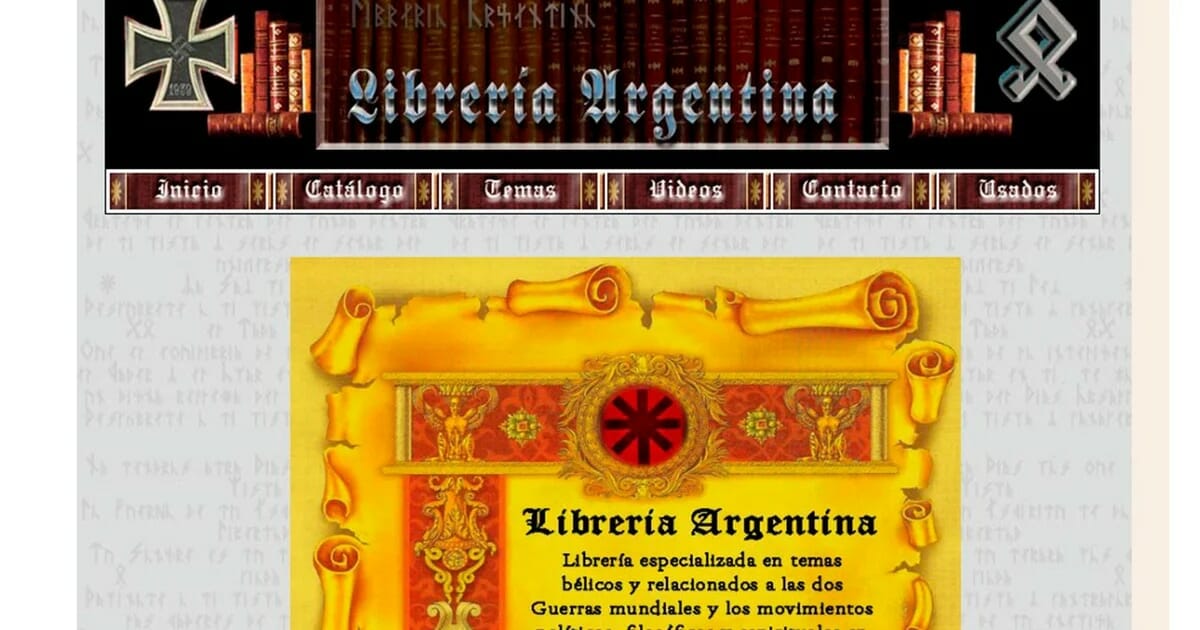 1La mayor distribuidora de libros nazis y antisemitas de Argentina fue allanada y clausurada: una persona está detenida