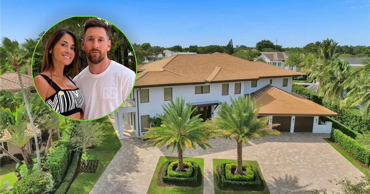 2Messi compró una mansión de 10 millones de dólares para vivir en Miami: los detalles