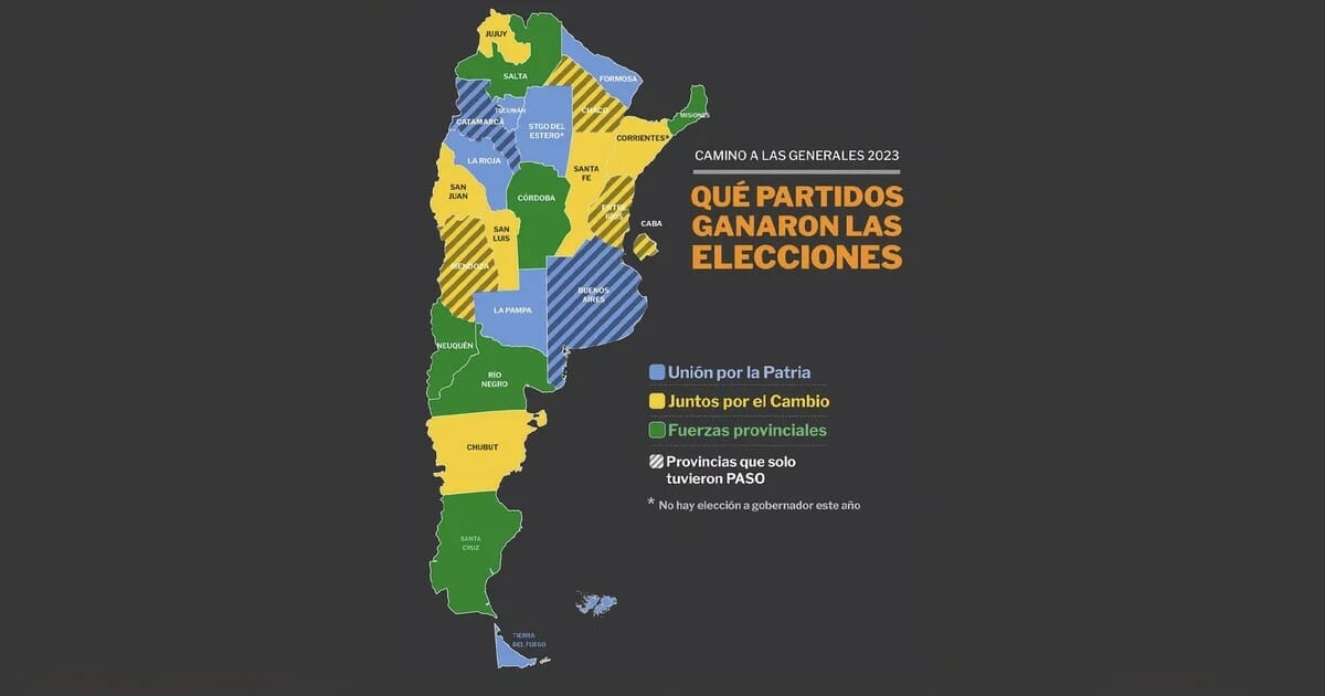 3Cómo quedó el mapa electoral de las provincias tras la victoria de Juntos por el Cambio en Santa Fe