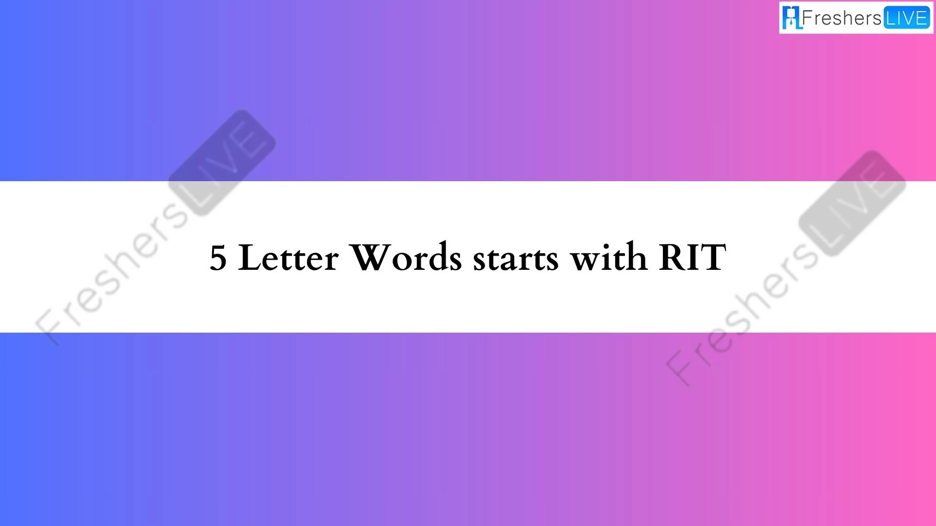 5 - Las palabras con letras comienzan con una lista de todas las palabras RIT