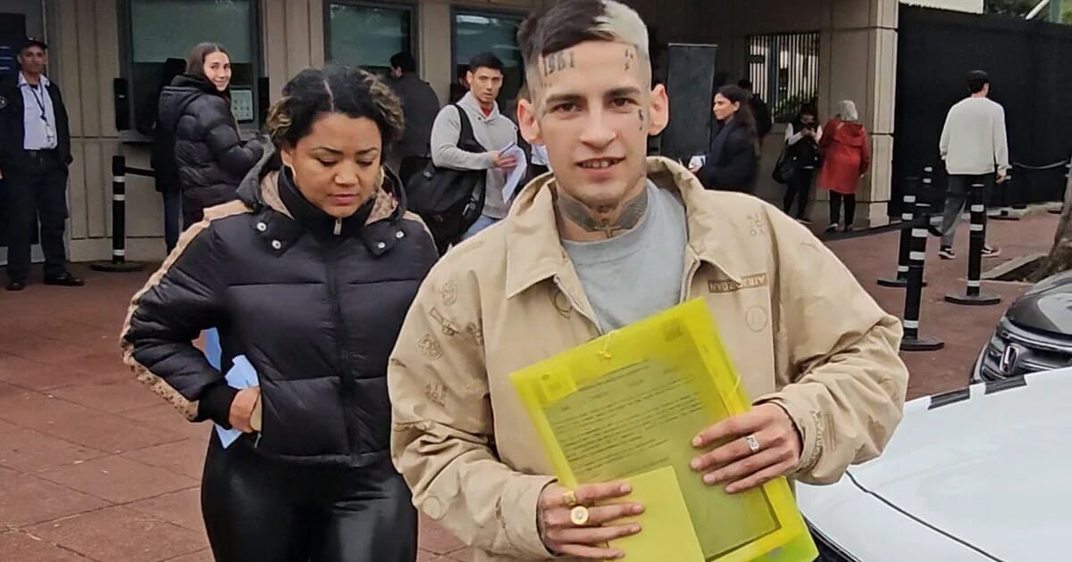 A 12 días de ser liberado, L-Gante fue a sacar visa: quiere ir a trabajar a Estados Unidos