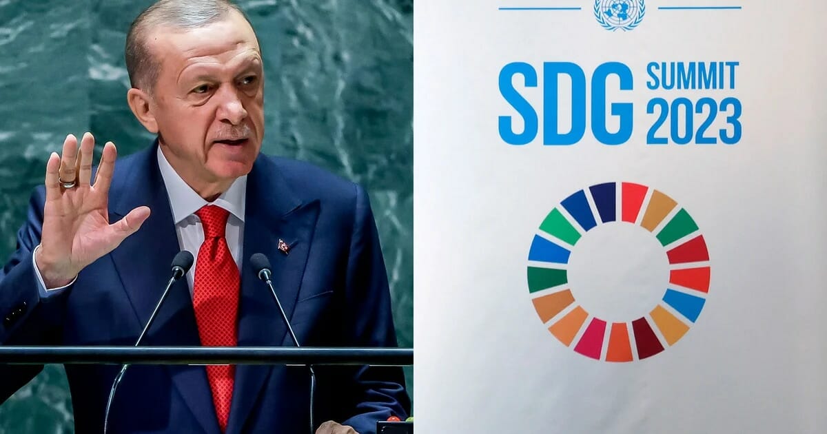 A Recep Tayyip Erdogan no le gustó el logo de desarrollo sostenible de la ONU: “Se ven los colores LGBT”