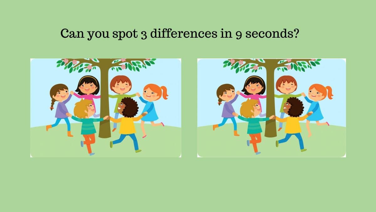 Can you spot 3 differences in 9 seconds?