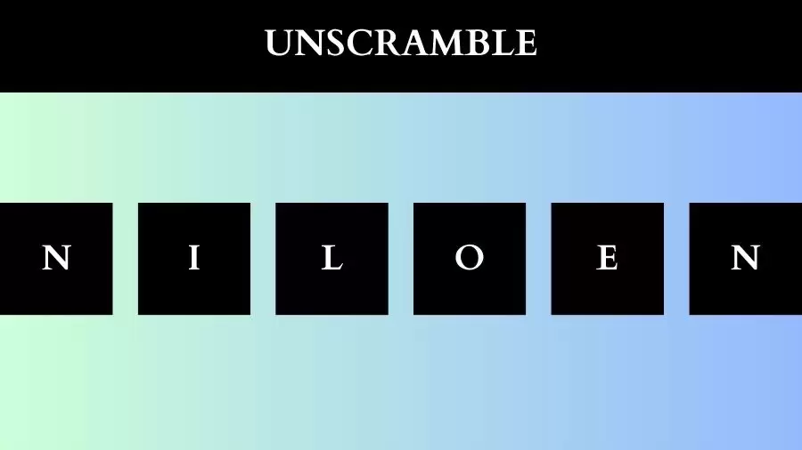 Unscramble NILOEN Jumble Word Today