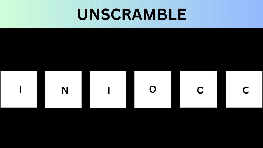Unscramble INIOCC Jumble Word Today