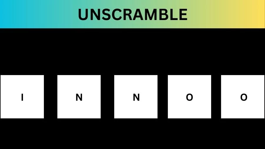Unscramble INNOO Jumble Word Today