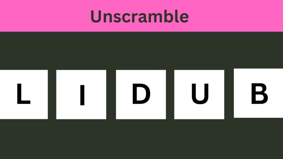 Unscramble LIDUB Jumble Word Today