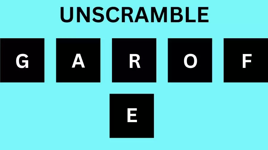 Unscramble GAROFE