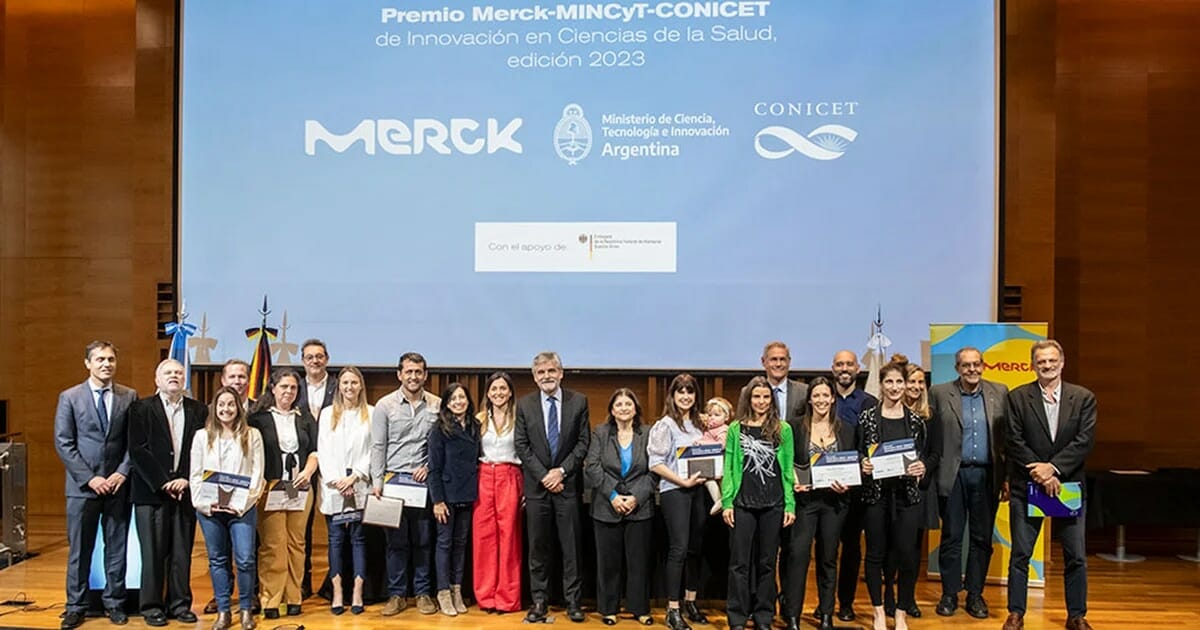 Dos proyectos innovadores para mejorar la vida de los pacientes fueron los ganadores del Premio Premio Merck-MINCyT-Conicet 2023