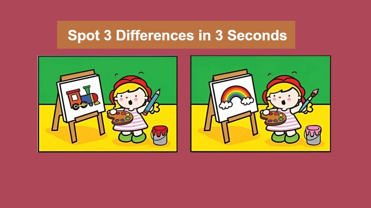 Can You Spot 3 Differences in 3 Seconds?