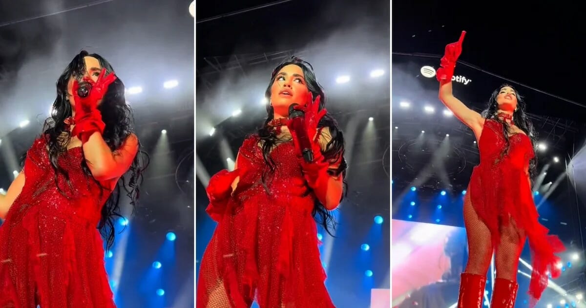 Lali Espósito se quedó sin sonido en medio del show y su reacción hizo delirar a sus fans