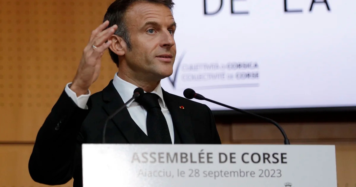 Macron propuso dar autonomía limitada a la isla de Córcega: “Pasaremos una página marcada por horas oscuras”