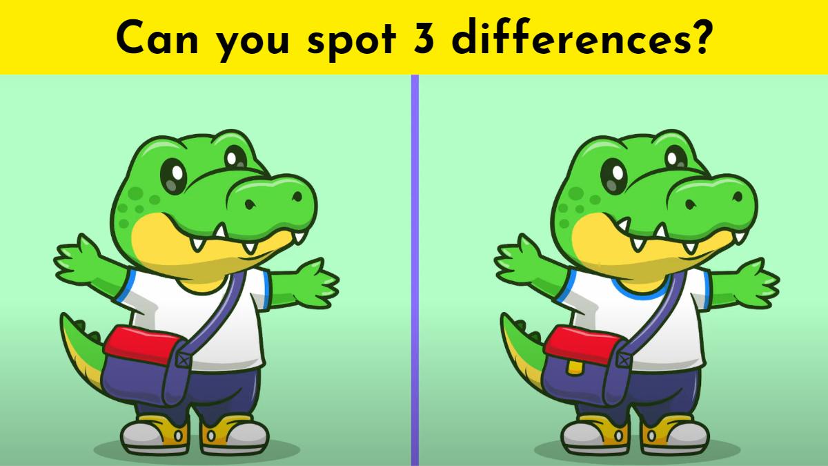 Spot 3 differences in 11 seconds