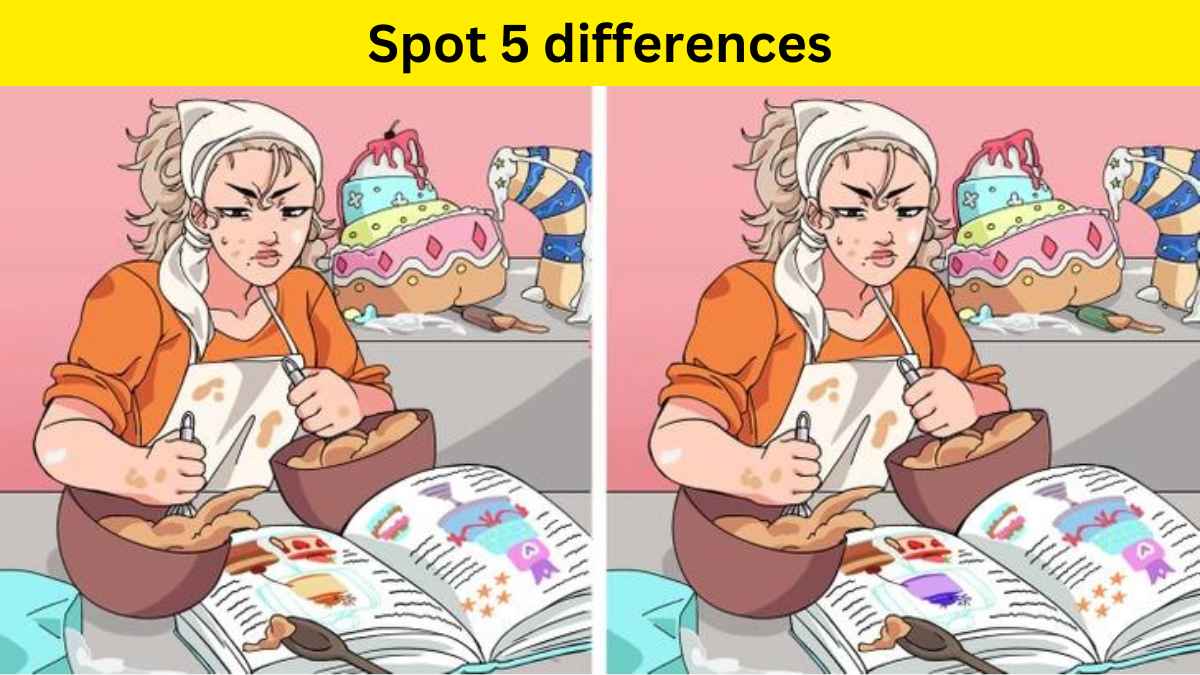 Spot the difference- Spot 5 differences in 27 seconds