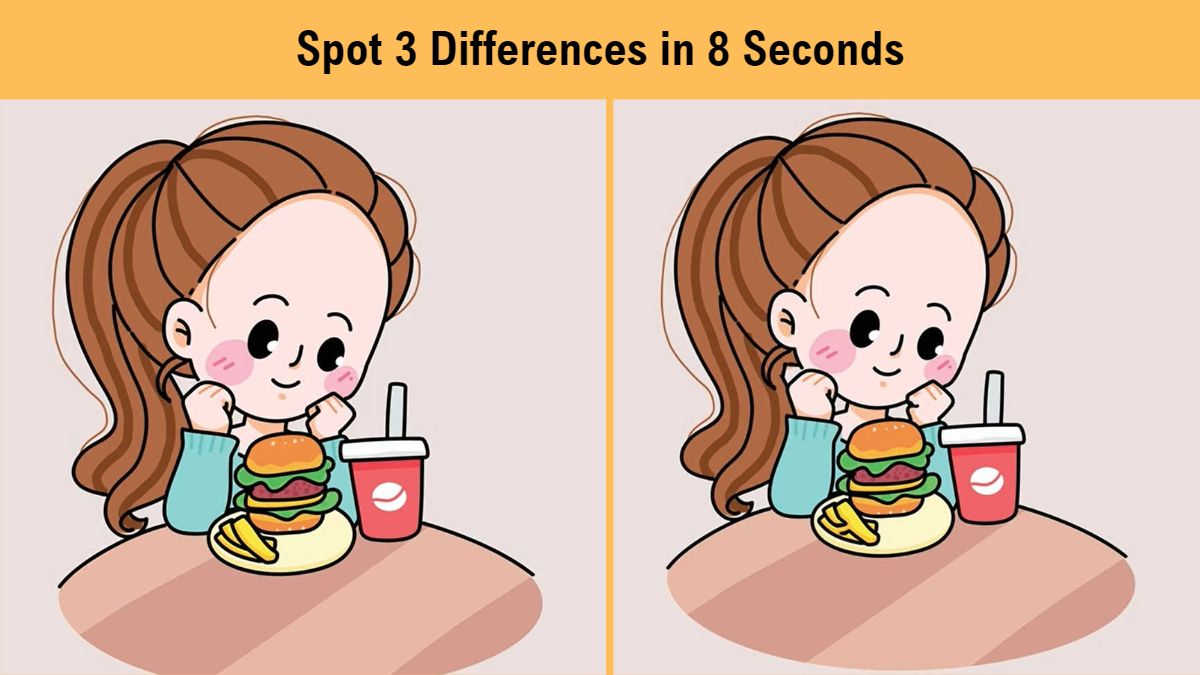 Spot 3 differences in 8 seconds