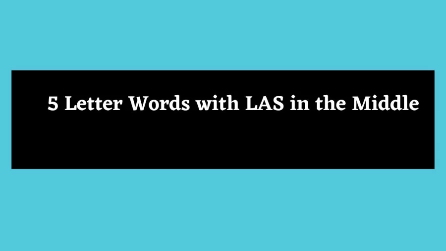 5 Letter Words with LAS in the Middle - Wordle Hint