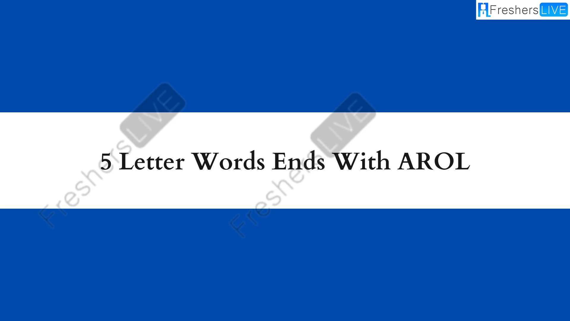 Palabras de 5 letras que terminen en AROL, Lista de palabras de 5 letras que terminen en AROL