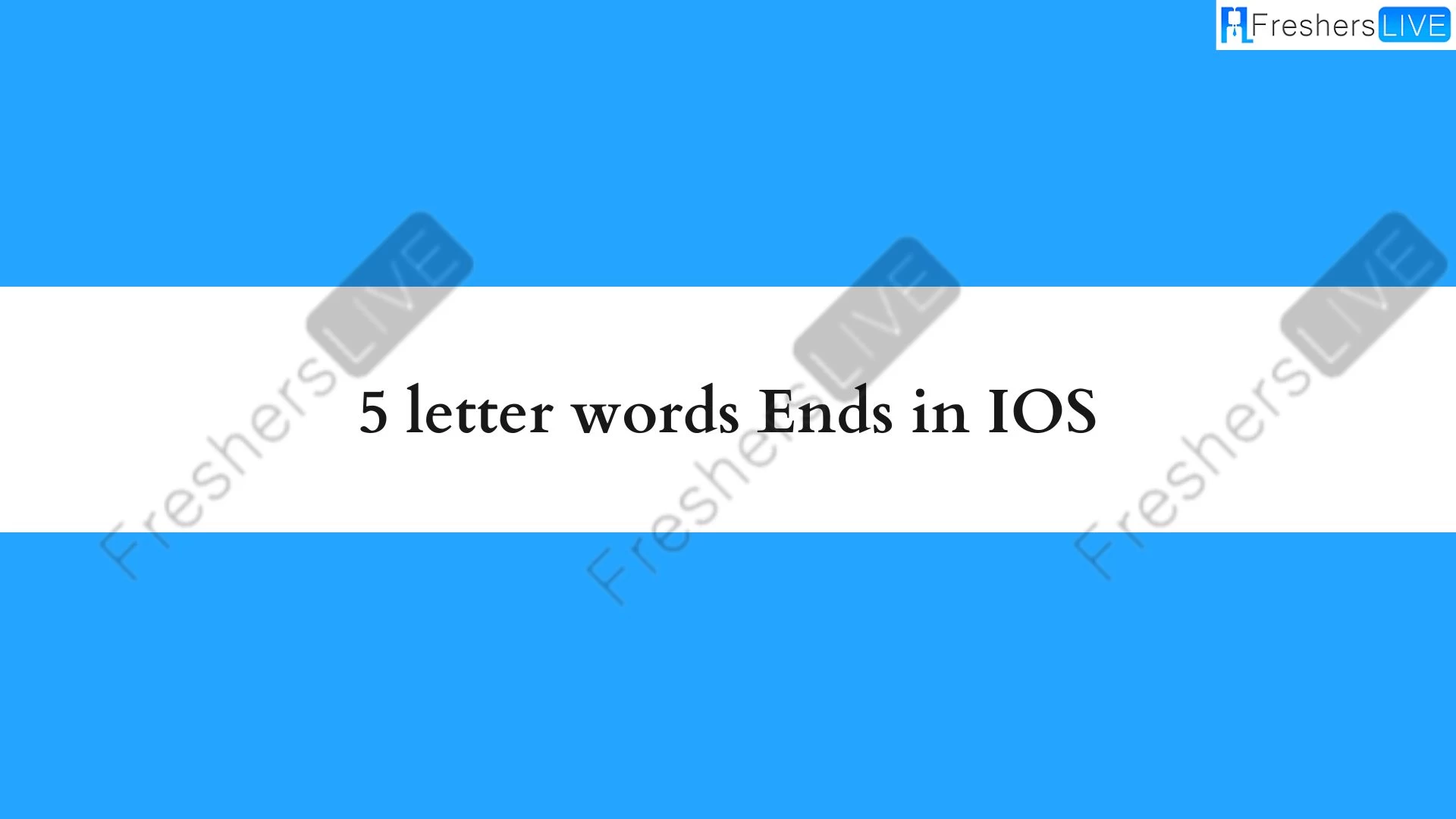 Palabras de 5 letras que terminen en IOS, Lista de palabras de 5 letras que terminen en IOS