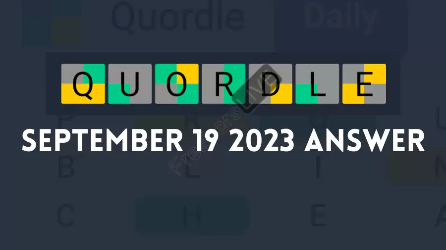Quordle Daily Sequence Answer Today September 19 2023