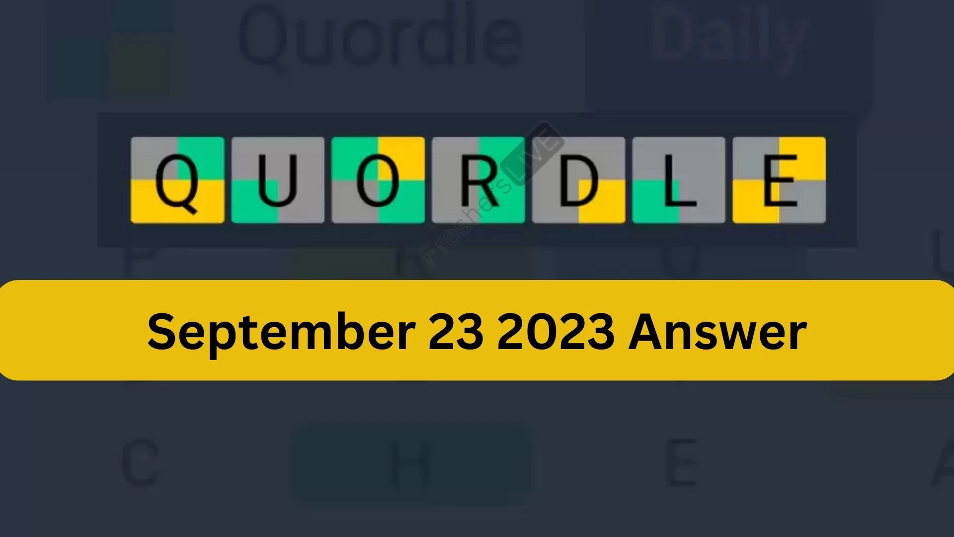 Respuesta de la secuencia diaria de Quordle hoy 23 de septiembre de 2023