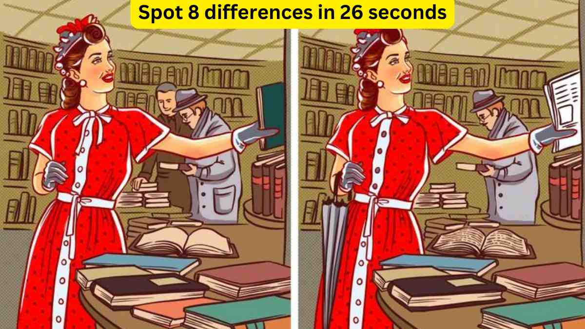 Spot The Difference- Spot 8 differences in 26 seconds