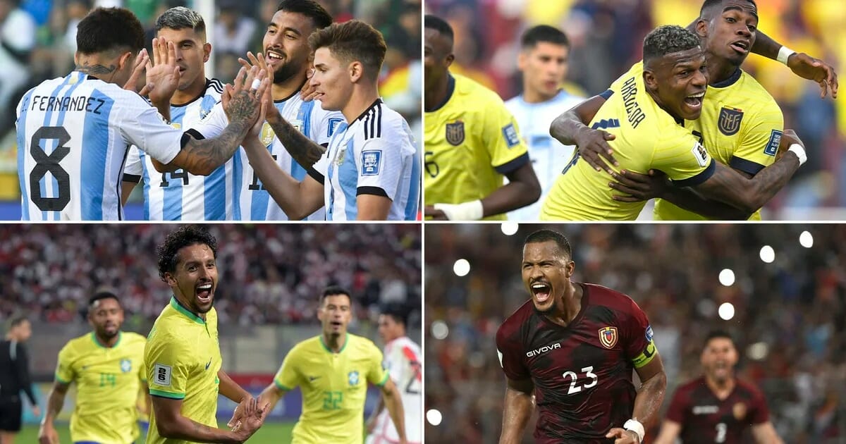 Todos los goles de la fecha 2 de las Eliminatorias Sudamericanas: cómo está la tabla y la próxima jornada
