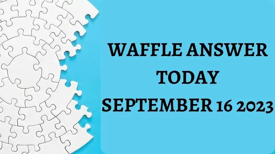 Waffle Game Today #603, Waffle Answer Today September 16 2023