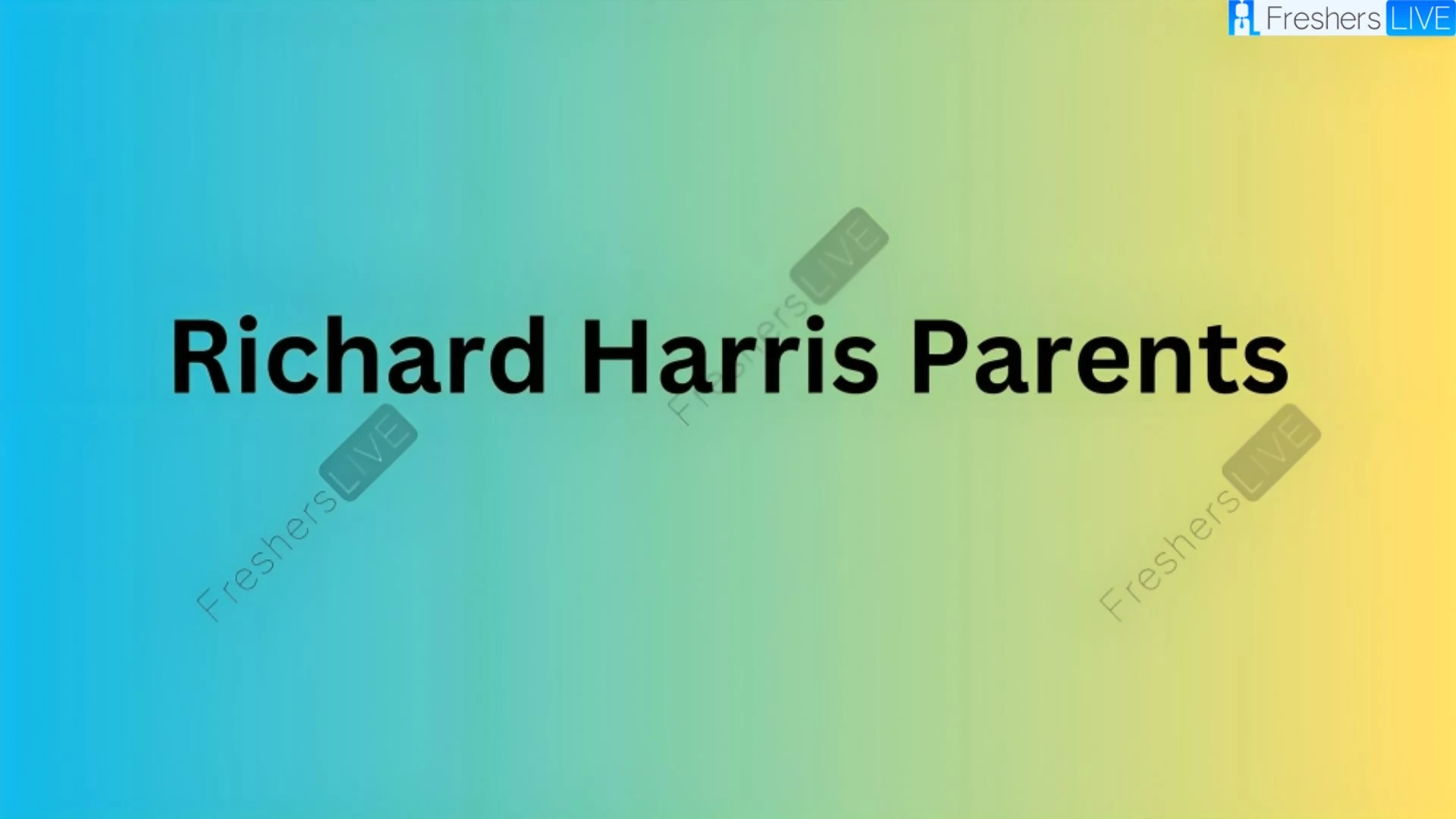 ¿Quiénes son los padres de Richard Harris?  Conozca a Ivan John Harris y Mildred Josephine Harty Harris