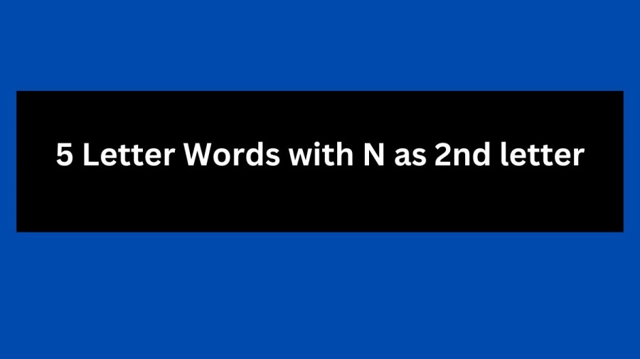 5 Letter Words with N as 2nd letter - Wordle Hint