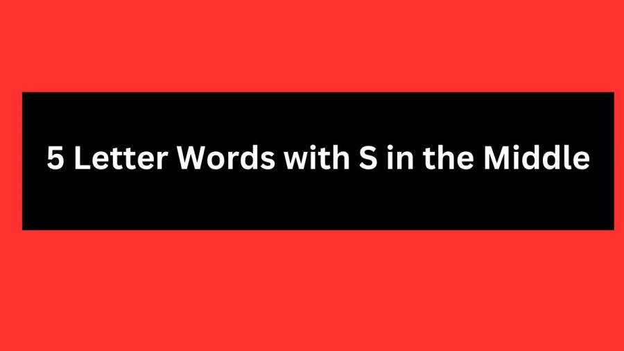 5 Letter Words with S in the Middle - Wordle Hint