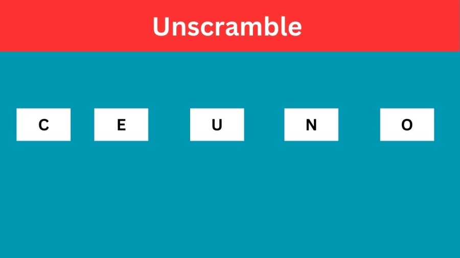 Unscramble CEUNO Jumble Word Today