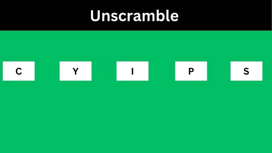 Unscramble CYIPS Jumble Word Today