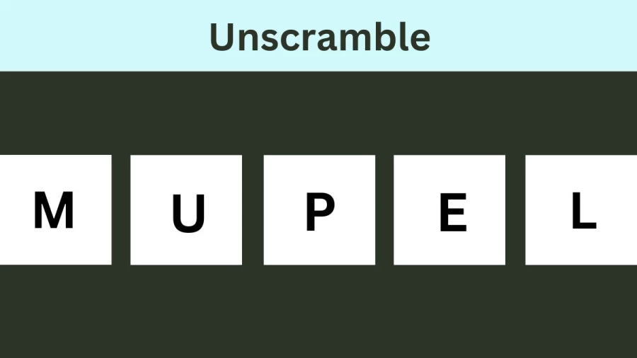 Unscramble MUPEL Jumble Word Today