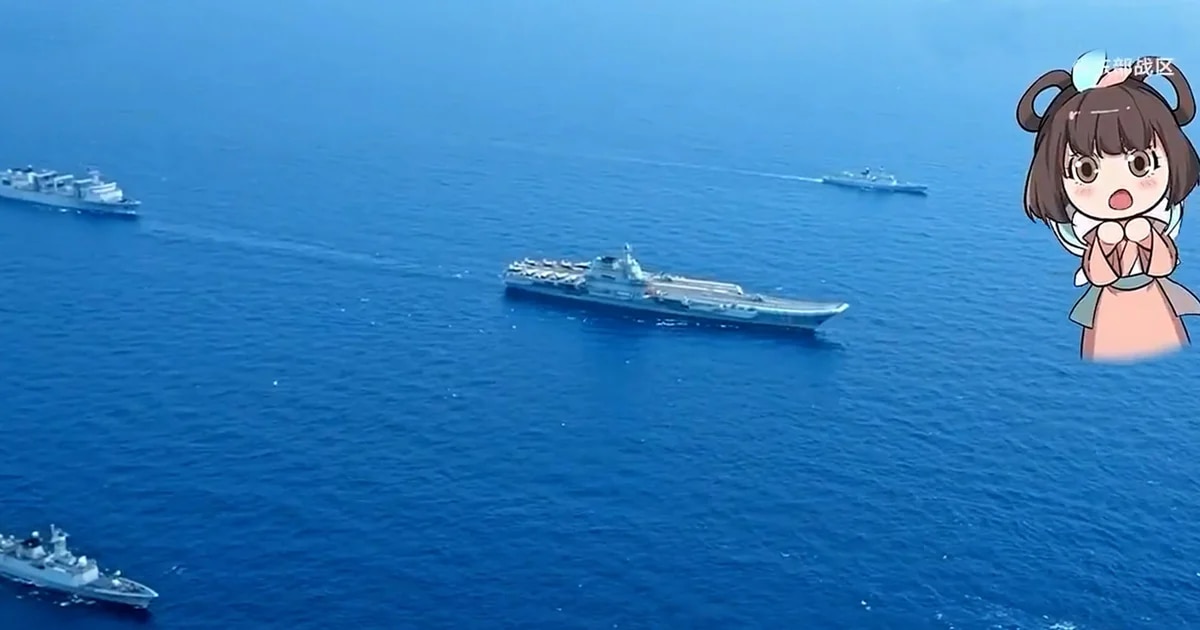 El ejército chino amenazó a Taiwán con un vídeo de “reunificación” que mezcla duendes con portaaviones