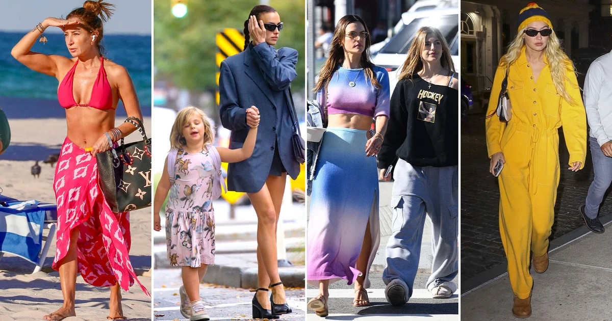 Geraldine Bazán disfrutó de la playa en Miami, Irina Shayk y su hija caminaron en Nueva York: celebridades a un clic