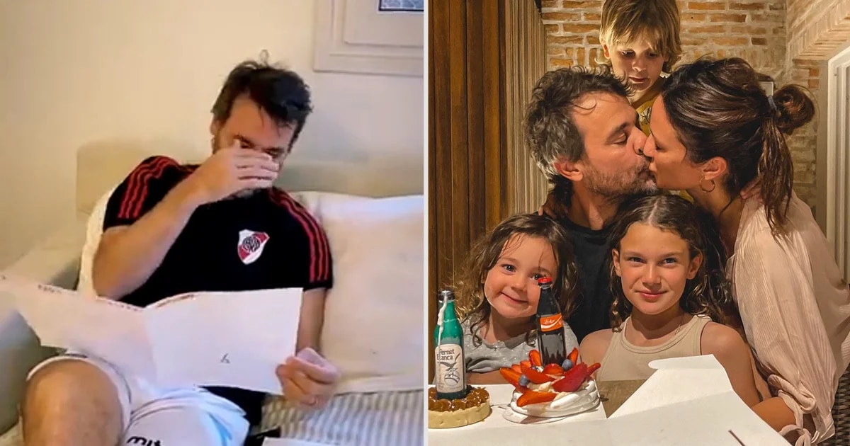 Las lágrimas de Pedro Alfonso al ser sorprendido con su regalo de cumpleaños por Paula Chaves y sus hijos