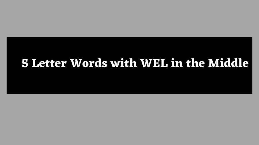 5 Letter Words with WEL in the Middle - Wordle Hint