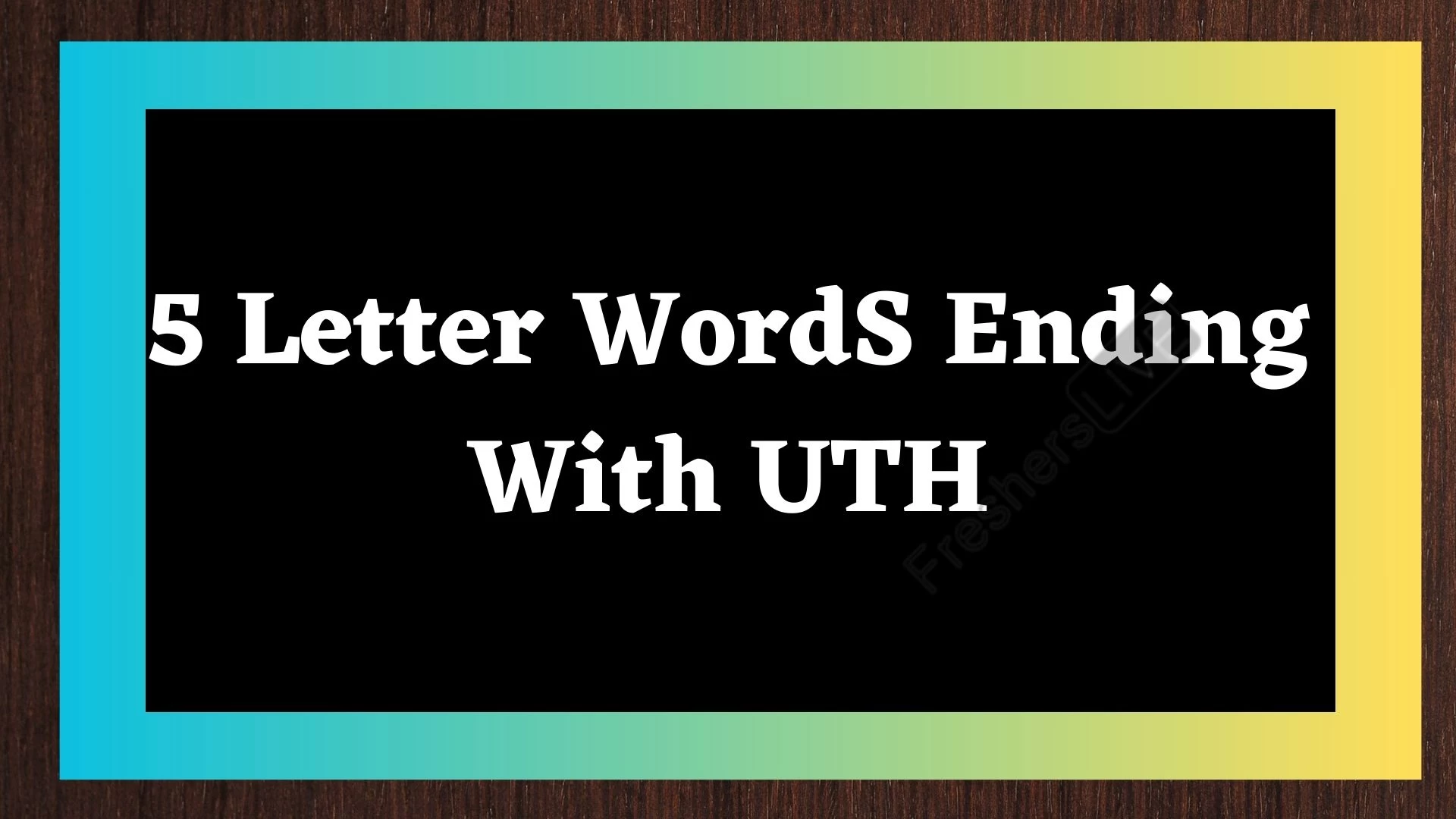 Palabras de 5 letras que terminen con UTH Lista de todas las palabras