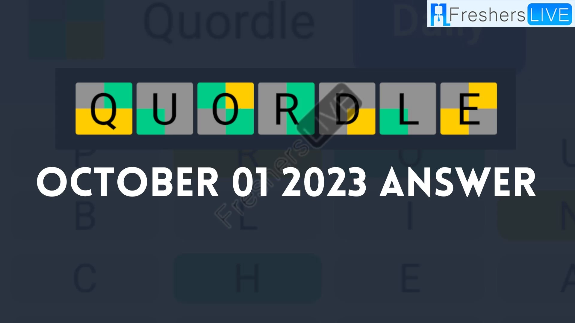 Respuesta de la secuencia diaria de Quordle hoy 1 de octubre de 2023