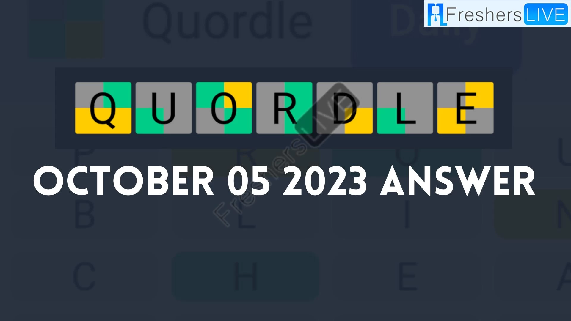 Respuesta de la secuencia diaria de Quordle hoy 5 de octubre de 2023