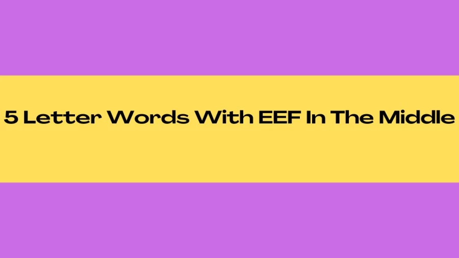 5 Letter Words With EEF In The Middle, List Of 5 Letter Words With EEF In The Middle