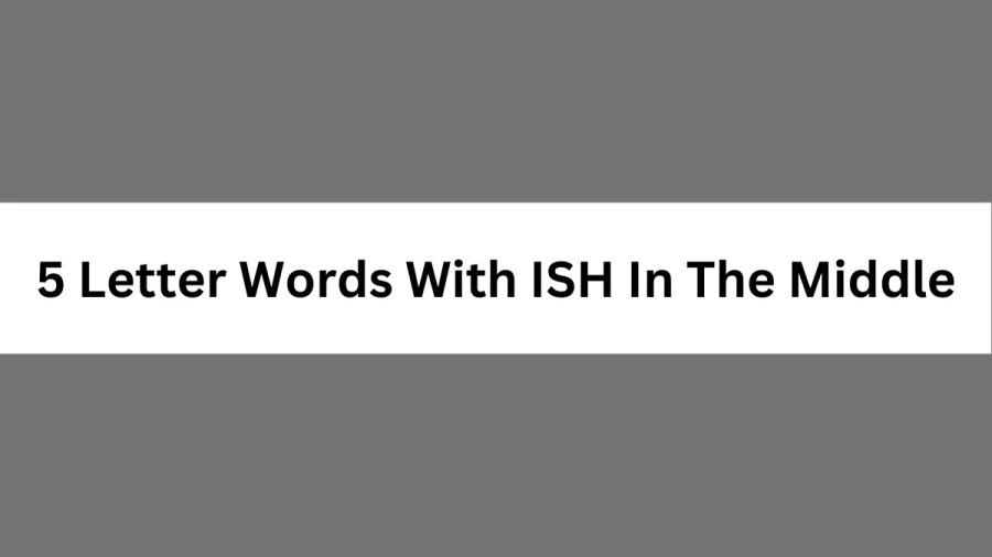 5 Letter Words With ISH In The Middle, List Of 5 Letter Words With ISH In The Middle