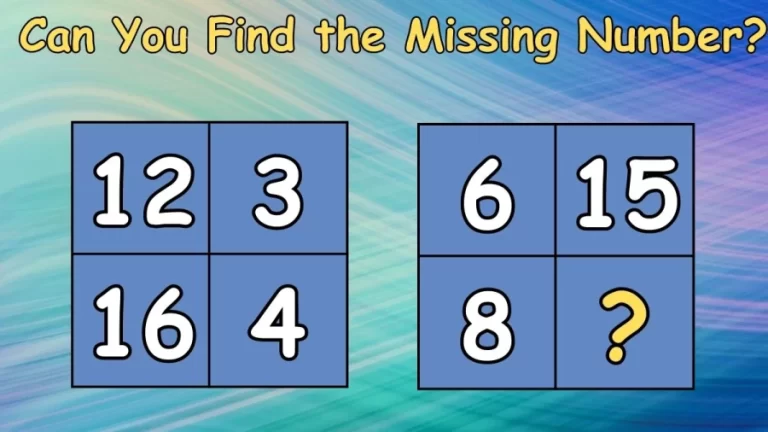 Brain Teaser: Can You Find the Missing Number in this Maths Puzzle?