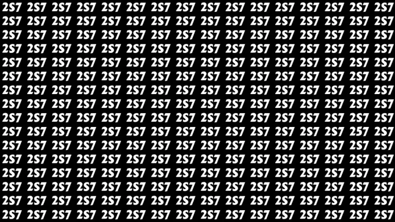 Optical Illusion Eye Test: If you have Eagle Eyes Find the Number 257 in 10 Secs