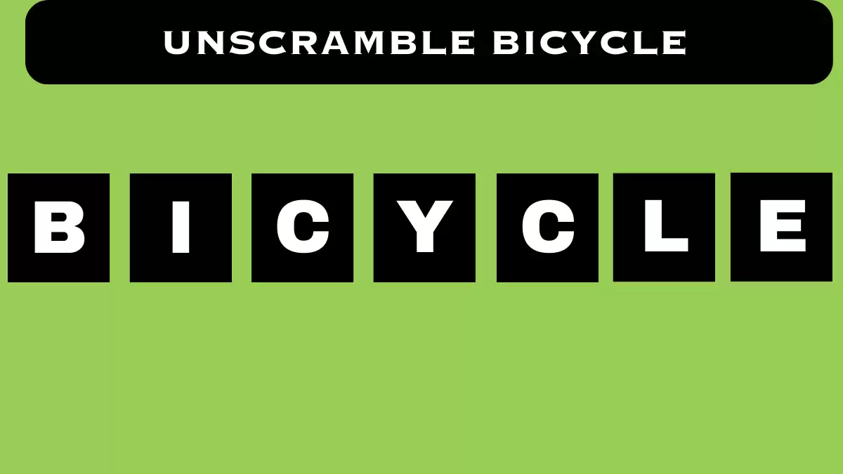 Unscramble BICYCLE