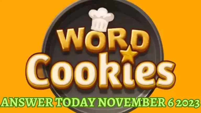 Word Cookies Daily Puzzle November 6 2023 Answers Today