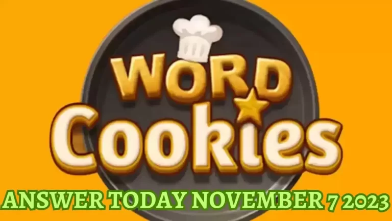 Word Cookies Daily Puzzle November 7 2023 Answers Today